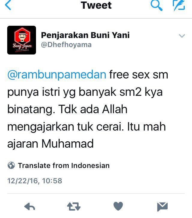 SALUT! Hanya Satu Hari MCA Berhasil Mengidentifikasi Keberadaan Akun Penghina Islam ini Lalu Diserahkan ke Aparat Berwenang