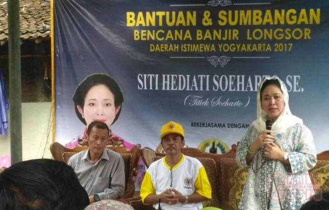 Ramai Dukungan Caketum Golkar, Titiek Soeharto Malah Dampingi Korban Bencana Di DIY