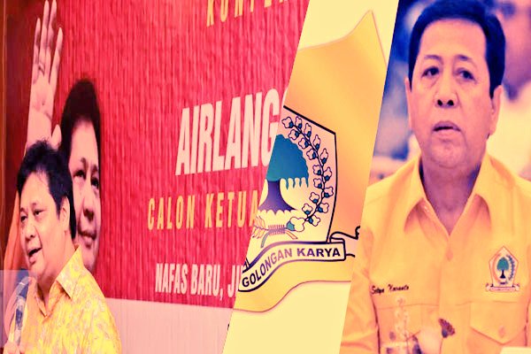 DRAMA GOLKAR   SETNOV DAN AIRLANGGA … NETIZEN PILIH MANA .?