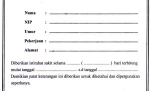 Surat Keterangan Sakit untuk Ibu