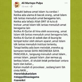 TERBUKTI! Nyata Kalau Umat Islam itu CERDAS! Tidak Tertular Virus Bong200