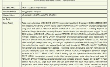 Aje GILE… Udah Jelas Kasus Penipuan Jack Boyd Lapian Didapat dari Halaman Resmi Kejagung. Kok Malah Lapor Balik?