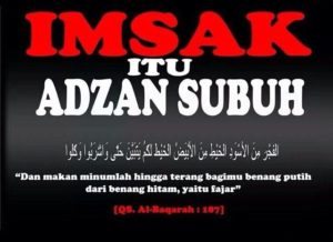 Imsak bukan batas akhir santap sahur