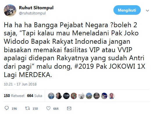 TERLALU! Berani-beraninya Ruhut Gugat Protokoler Istana Terhadap Menteri Basuki