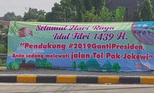 “Pendukung #2019GantiPresiden, Anda Sedang Melewati Jalan Tol Pak Jokowi”. So What!!!