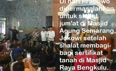 Membiarkan Pembagian Sertifikat Di Masjid; Pembiaran Transaksi “Jual Beli” Berkedok Program Pemerintah